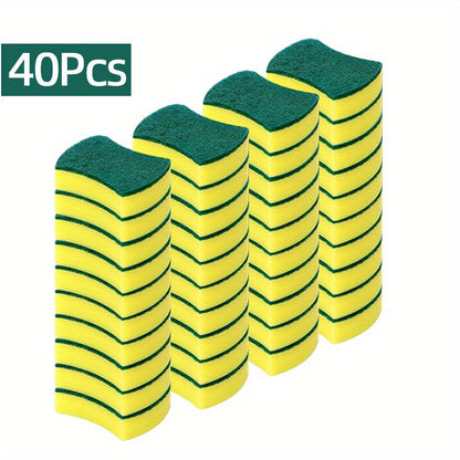 Get spot-free, odor-resistant cleaning with our 25/40pcs Multi-Purpose Quick Dry Dish Sponge. This kitchen cleaning sponge is perfect for all your cleaning needs, from dishes to countertops. With extra durability and a multi-purpose scrubber, it's great