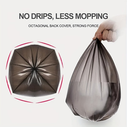 100 Heavy-Duty Black Trash Bags - Leak-Proof, Multi-Purpose for Various Areas, Durable Plastic