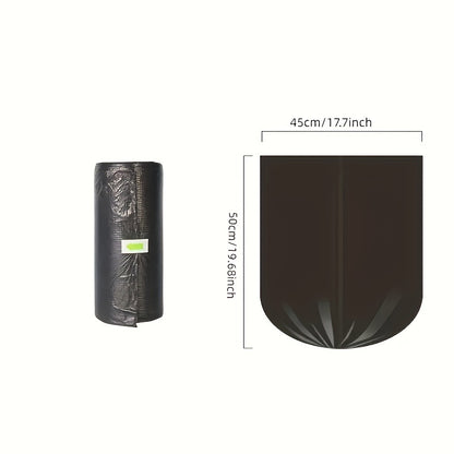 100 Heavy-Duty Black Trash Bags - Leak-Proof, Multi-Purpose for Various Areas, Durable Plastic