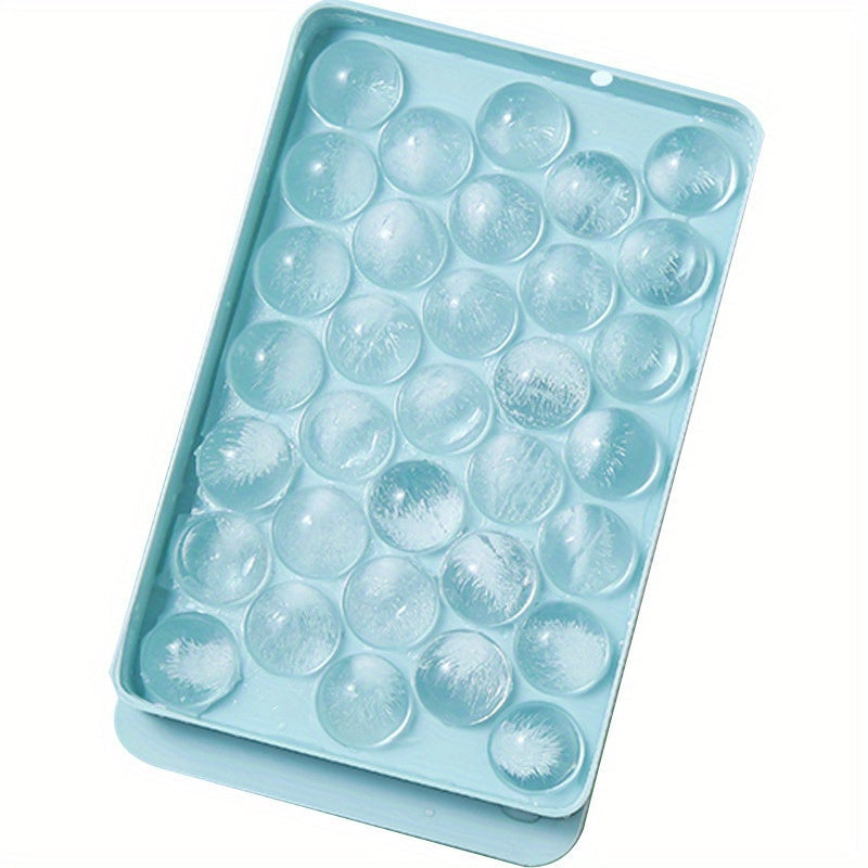 Spherical Ice Mold Set, Silicone Ice Cube Tray for Whiskey, Reusable Ice Ball Maker, BPA-Free, Non-Electric, Freezer Safe Grid, Home Ice Making Tool