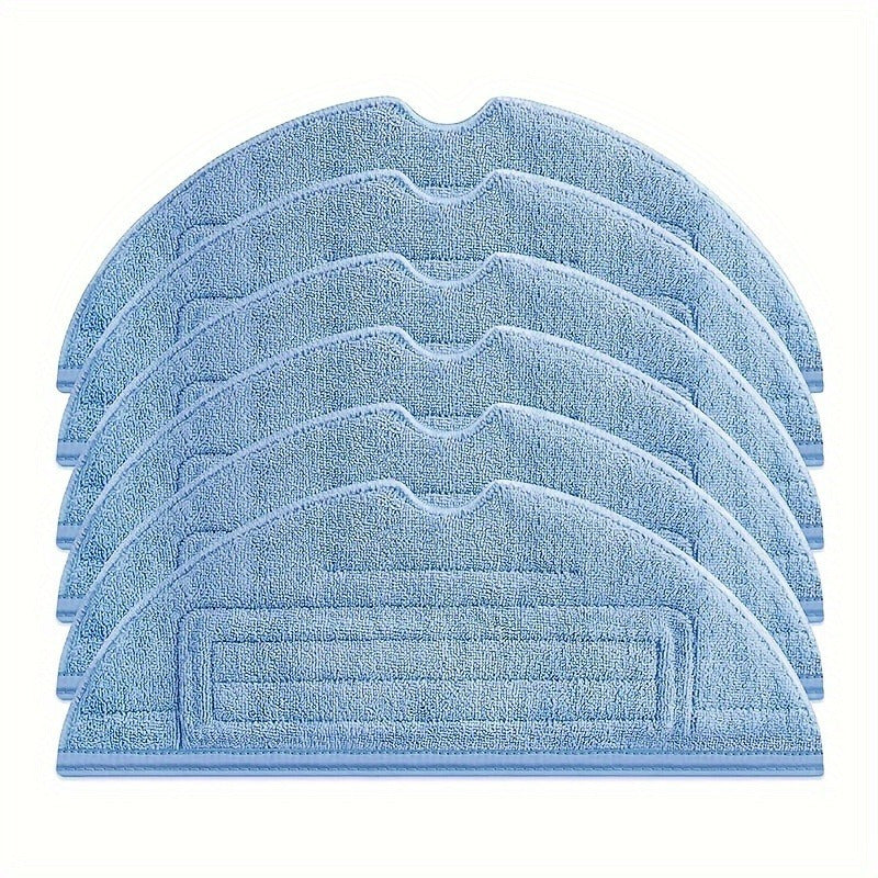 Get a set of 6 Blue Microfiber Mop Cloth Pads designed for use with Xiaomi Roborock S7, S7+, S7 MaxV, S7 MaxV Plus, S7 MaxV Ultra, S8, S8+, and T7S Vacuum Cleaners. These high-efficiency, reusable, and washable mop cloths are perfect for enhanced floor