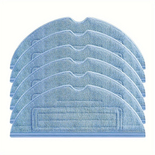 Get a set of 6 Blue Microfiber Mop Cloth Pads designed for use with Xiaomi Roborock S7, S7+, S7 MaxV, S7 MaxV Plus, S7 MaxV Ultra, S8, S8+, and T7S Vacuum Cleaners. These high-efficiency, reusable, and washable mop cloths are perfect for enhanced floor