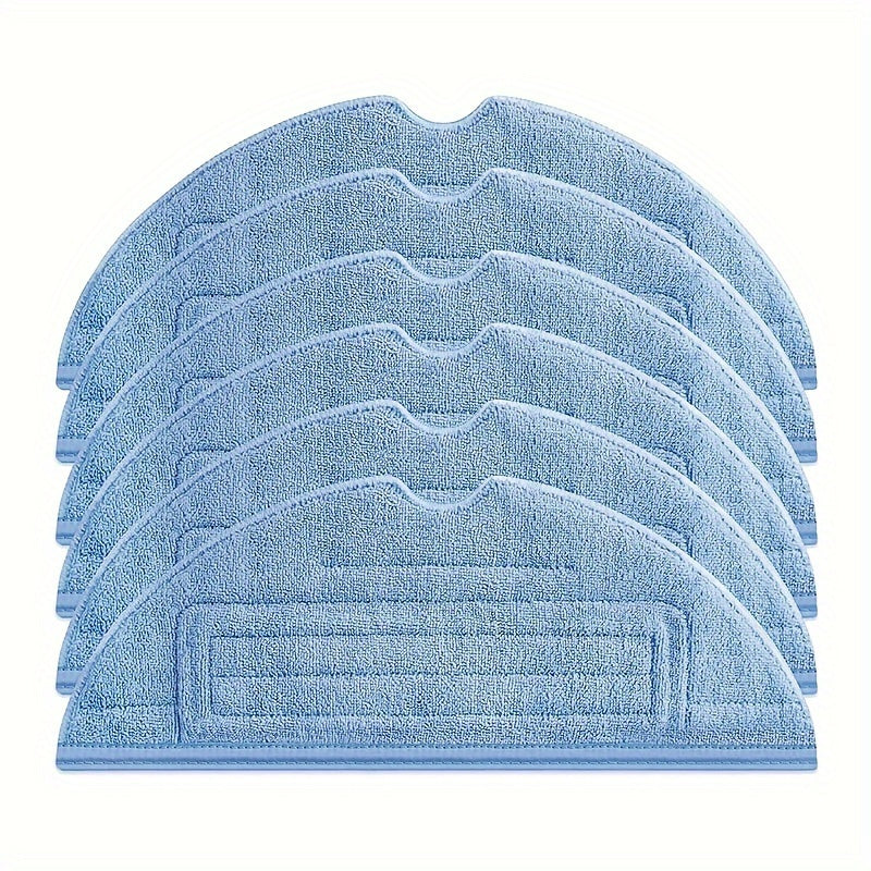 Get a set of 6 Blue Microfiber Mop Cloth Pads designed for use with Xiaomi Roborock S7, S7+, S7 MaxV, S7 MaxV Plus, S7 MaxV Ultra, S8, S8+, and T7S Vacuum Cleaners. These high-efficiency, reusable, and washable mop cloths are perfect for enhanced floor