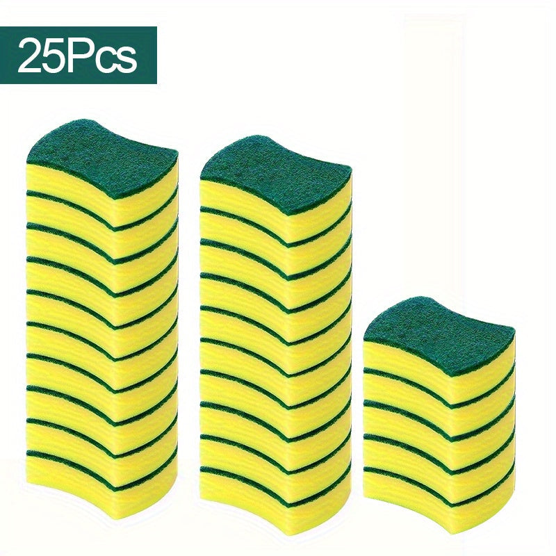 Get spot-free, odor-resistant cleaning with our 25/40pcs Multi-Purpose Quick Dry Dish Sponge. This kitchen cleaning sponge is perfect for all your cleaning needs, from dishes to countertops. With extra durability and a multi-purpose scrubber, it's great