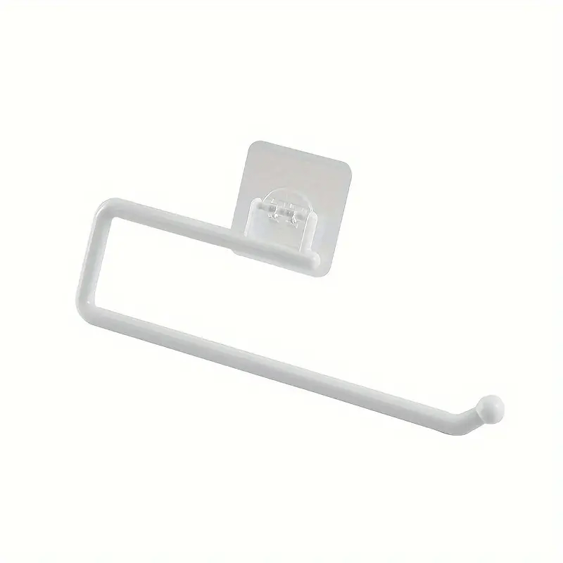 Effortlessly Installable Paper Towel Holder with Built-In Hook - Does Not Require Drilling, Ideal for Organizing Kitchen & Bathroom