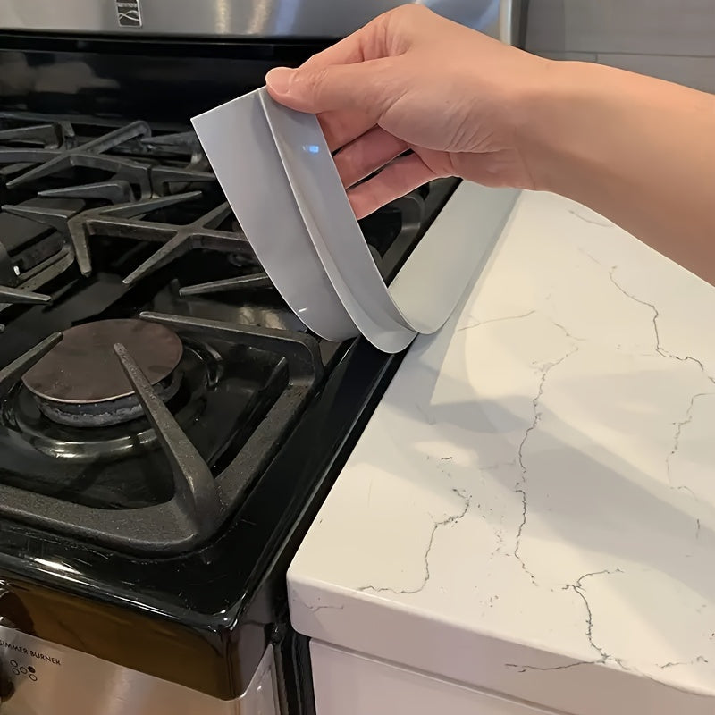 Protect your kitchen with our 2-Pack HeatGuard Silicone Gap Covers! Heat-resistant up to 320°C, waterproof, stain-proof, and non-flammable. Designed to fit any gap, perfect for cooking and countertop protection.