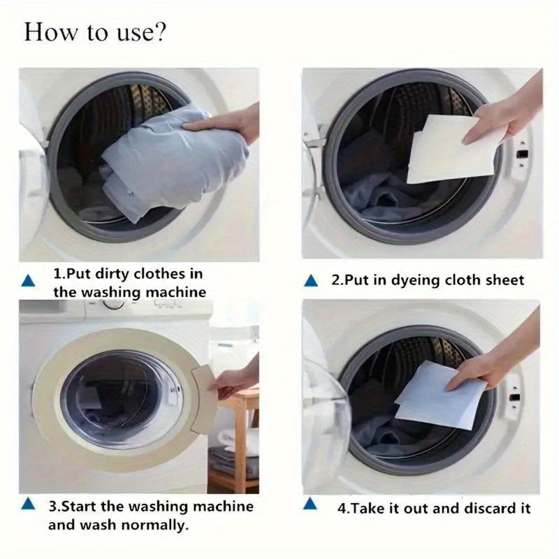 YDICOC 100-Pack Laundry Sheets, Color Grabber & Dye Trapping, Machine Wash Safe, Phosphorus-Free, Gentle on Hands, Prevents Color Bleeding for All Washers.