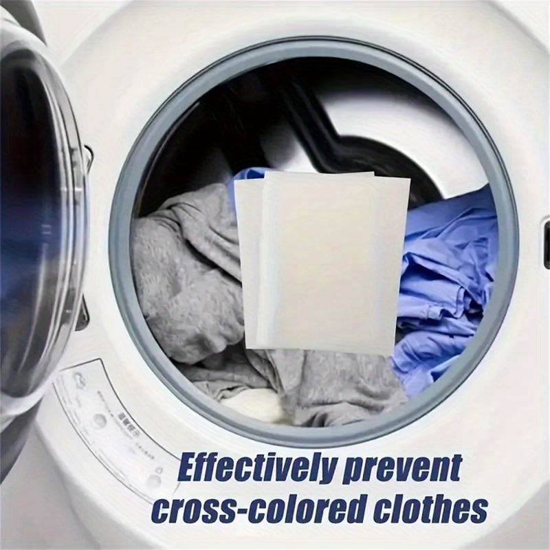 YDICOC 100-Pack Laundry Sheets, Color Grabber & Dye Trapping, Machine Wash Safe, Phosphorus-Free, Gentle on Hands, Prevents Color Bleeding for All Washers.