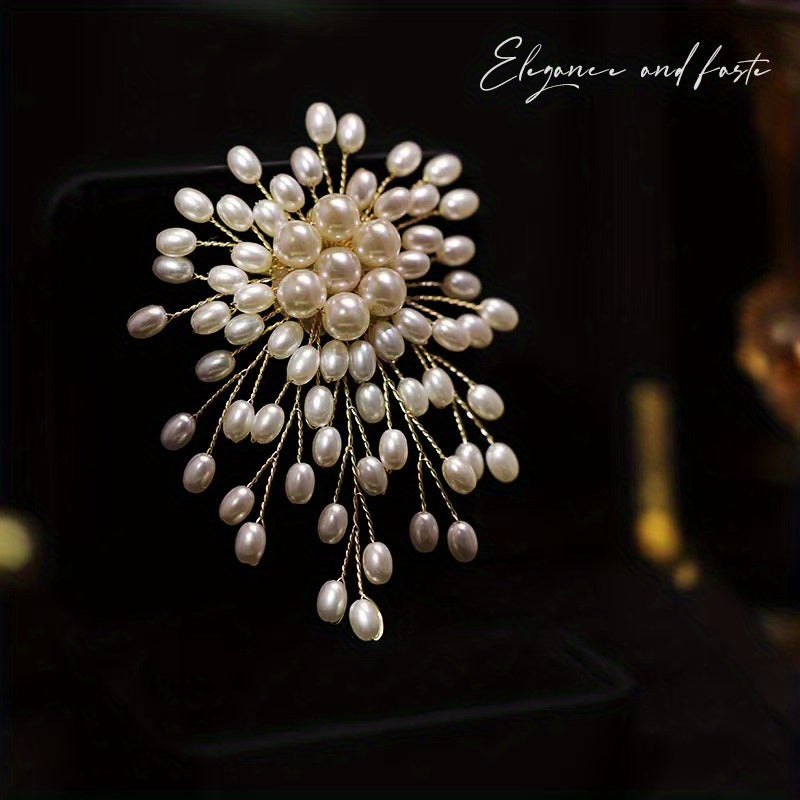 Chic Resin Snowflake Brooch for Women, Exquisite Floral Brooch for Brides, Perfect for Weddings, Parties, and Gifts - Stay on-trend with this Stunning Jewelry Piece!