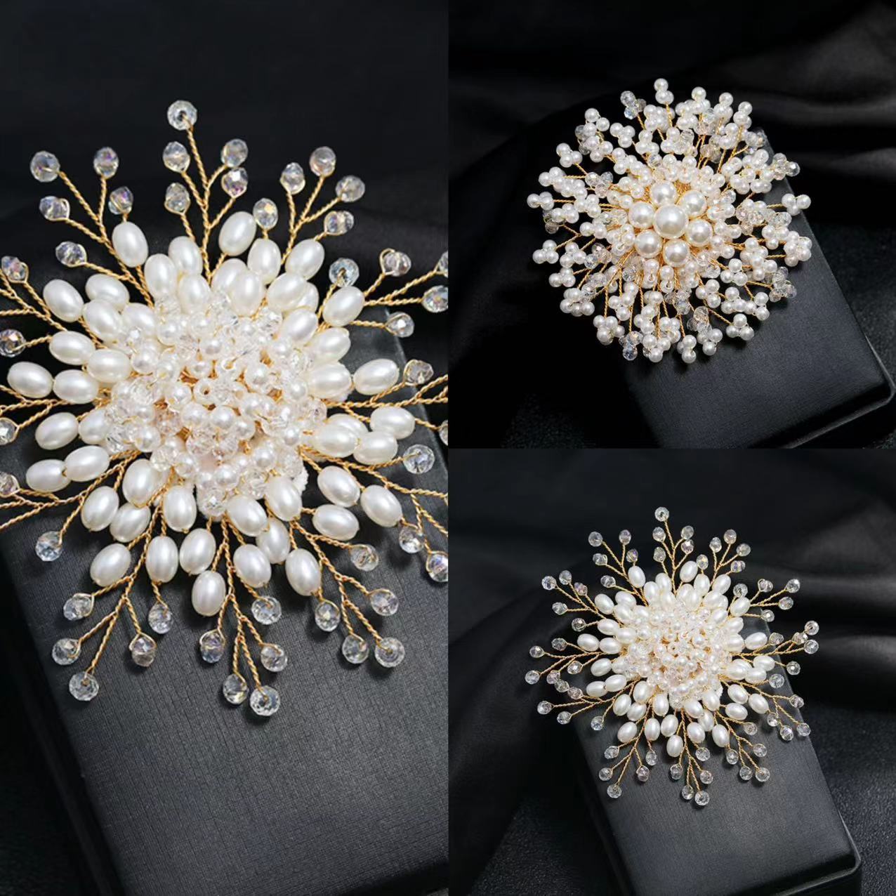 Chic Resin Snowflake Brooch for Women, Exquisite Floral Brooch for Brides, Perfect for Weddings, Parties, and Gifts - Stay on-trend with this Stunning Jewelry Piece!