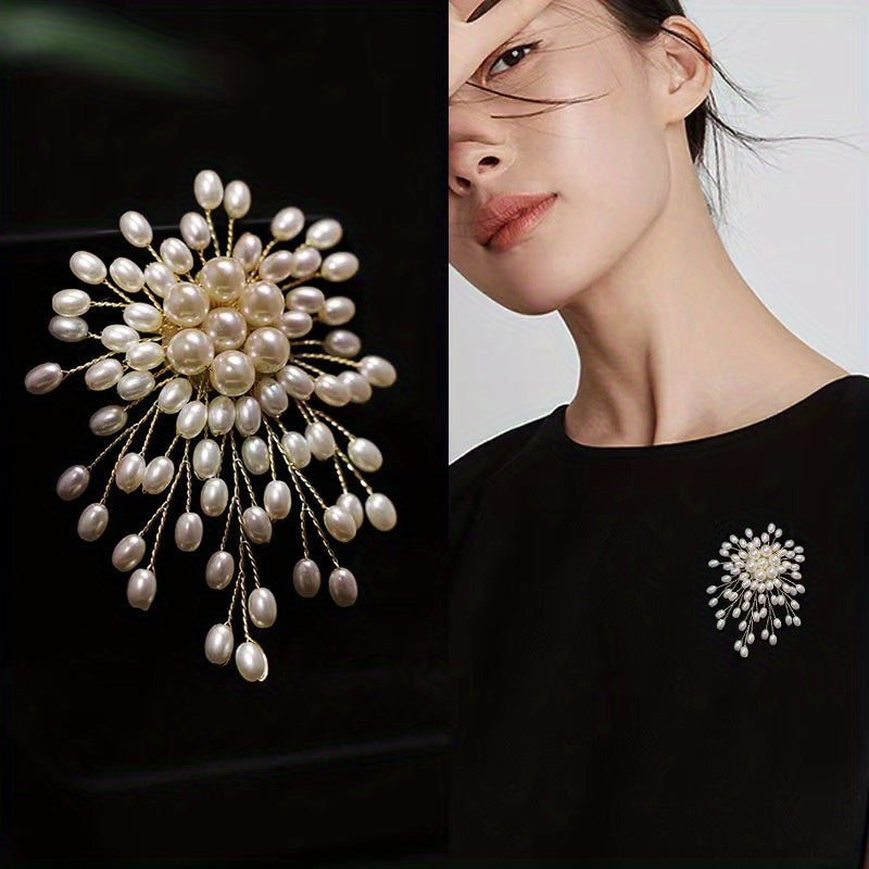 Chic Resin Snowflake Brooch for Women, Exquisite Floral Brooch for Brides, Perfect for Weddings, Parties, and Gifts - Stay on-trend with this Stunning Jewelry Piece!