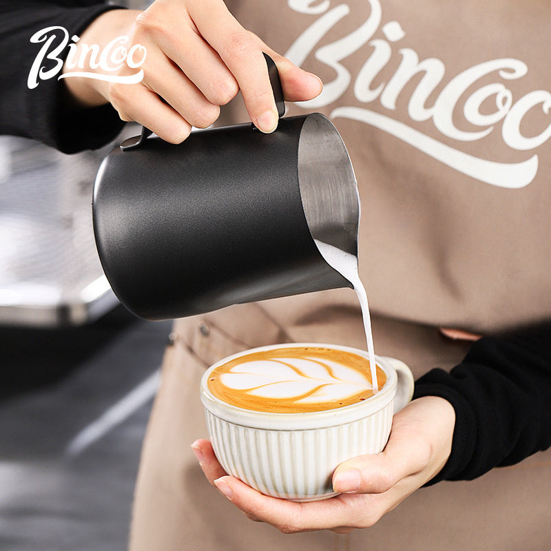 Bincoo Coffee Frothing Pitcher Nikel qoplamali Sutni Qaynatish Chashkasi