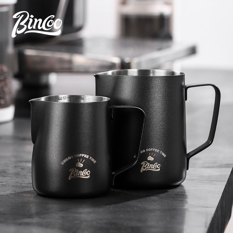 Bincoo Coffee Frothing Pitcher Nikel qoplamali Sutni Qaynatish Chashkasi