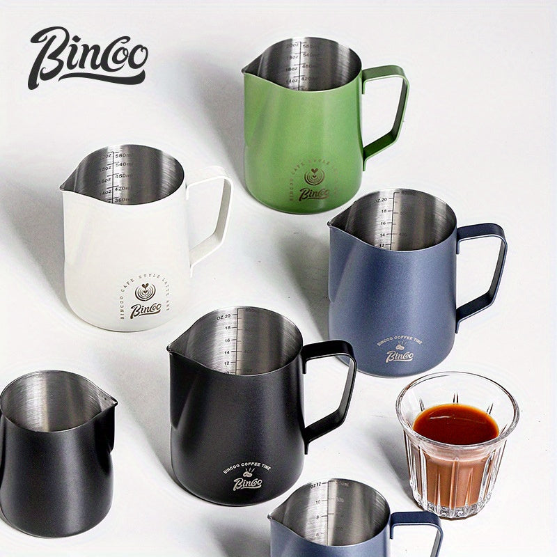 Bincoo Coffee Frothing Pitcher Nikel qoplamali Sutni Qaynatish Chashkasi