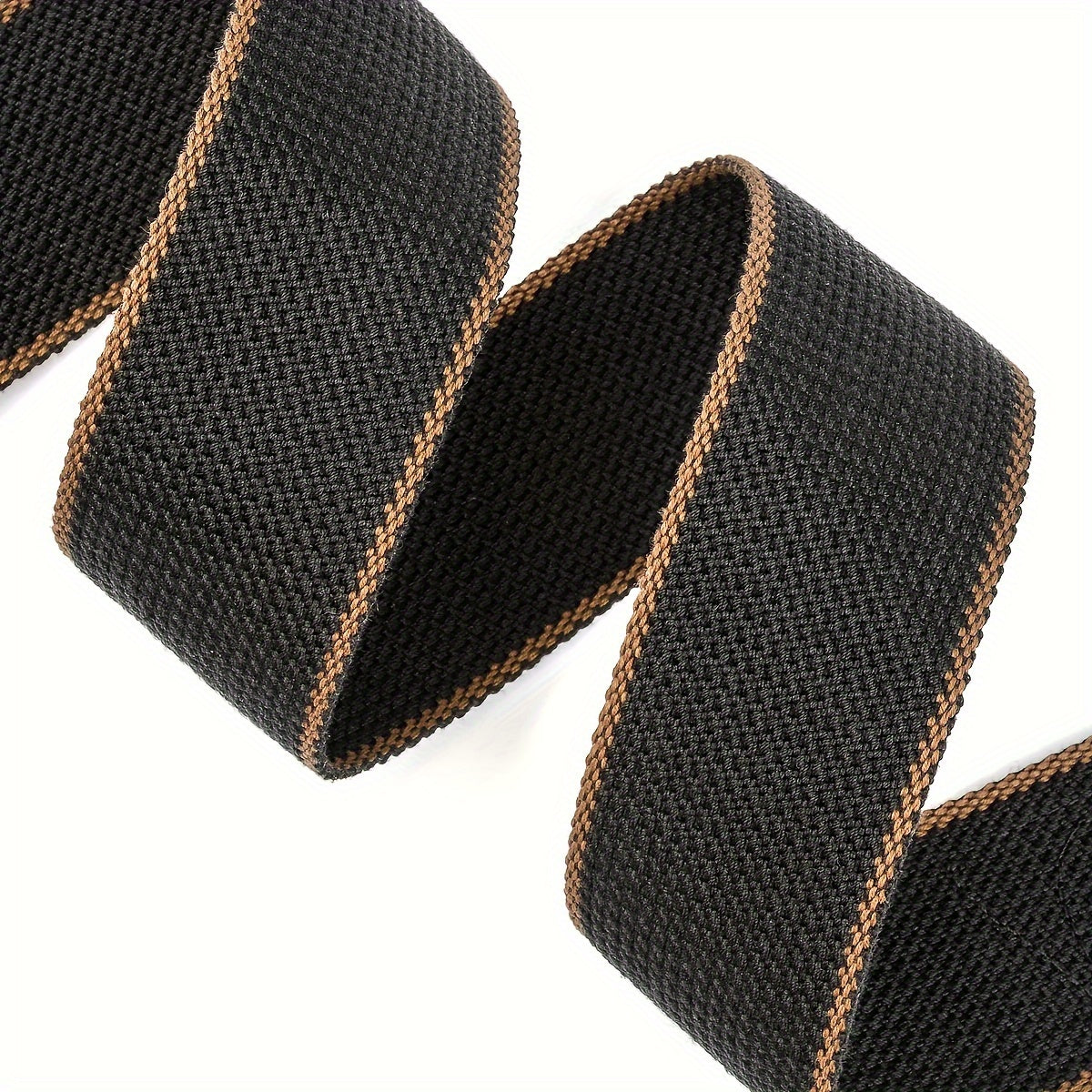 Leather ends guitar strap with pick holders for acoustic, electric, and bass guitars.