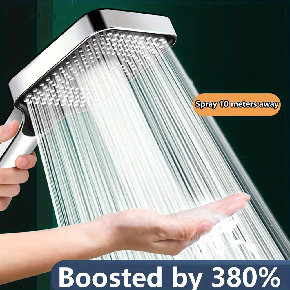 3-Mode large shower head with high-pressure water-saving flow, perfect for Christmas/Halloween gift or home decoration