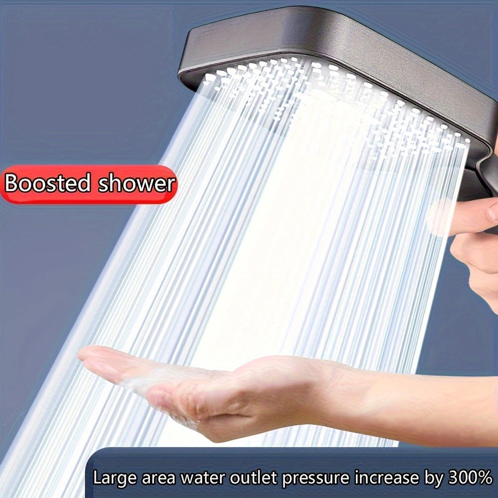 3-Mode large shower head with high-pressure water-saving flow, perfect for Christmas/Halloween gift or home decoration