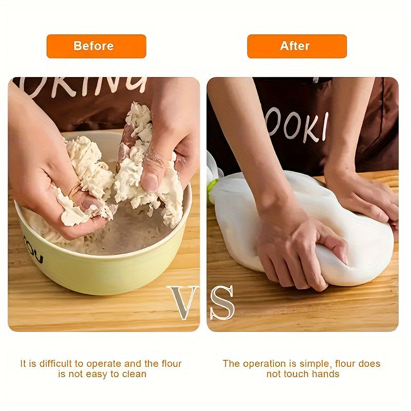 One-piece Set of Non-Stick Silicone Kneading Bag - BPA-Free and Reusable Dough Mixing Pouch for Bread, Pastry, and Pizza - Versatile Kitchen Tool for Baking and Proofing - Ideal for Home and Professional Use - Easy to Clean