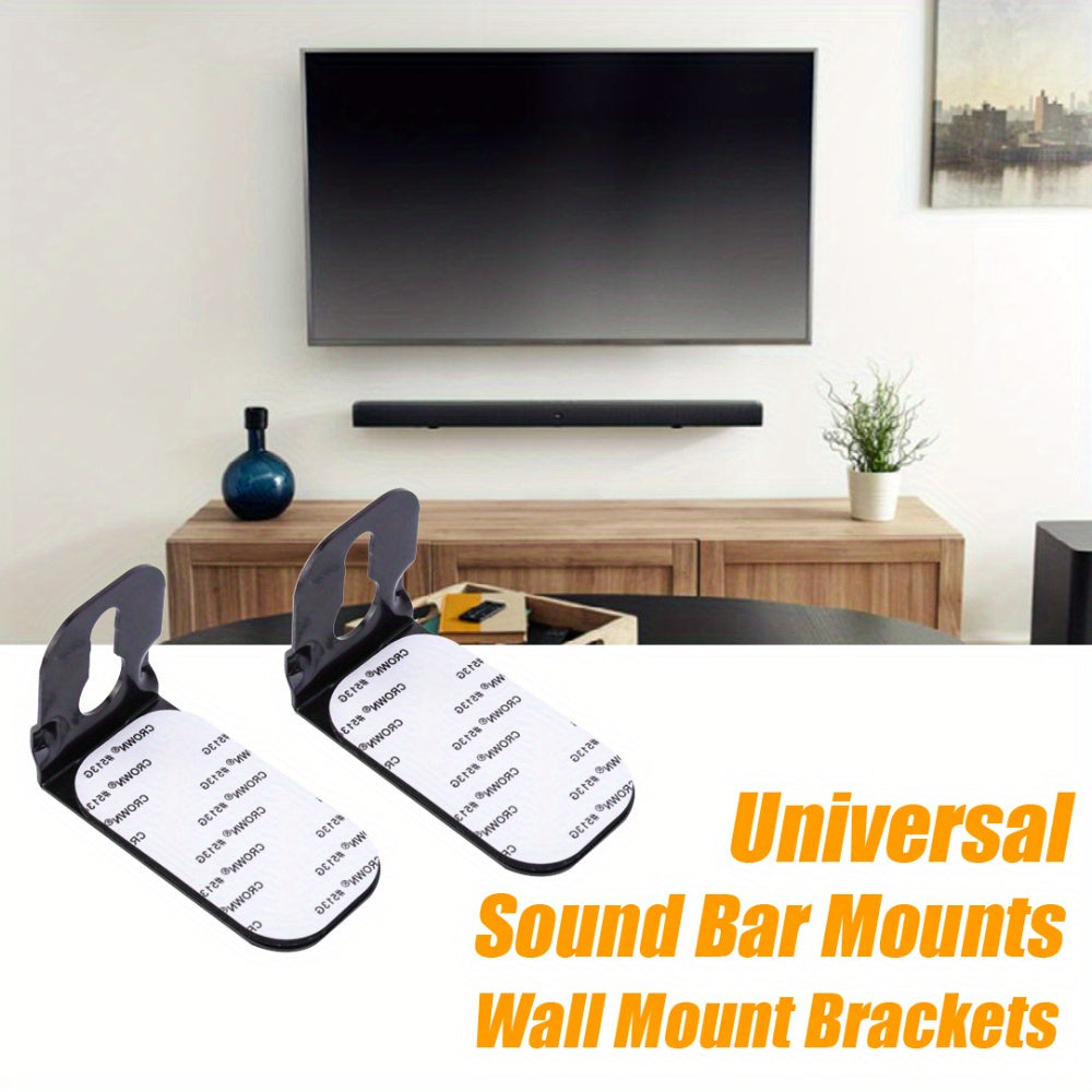 Wall mount kit for soundbars compatible with JBL, Samsung, Sony, Bose, Vizio, and TCL.