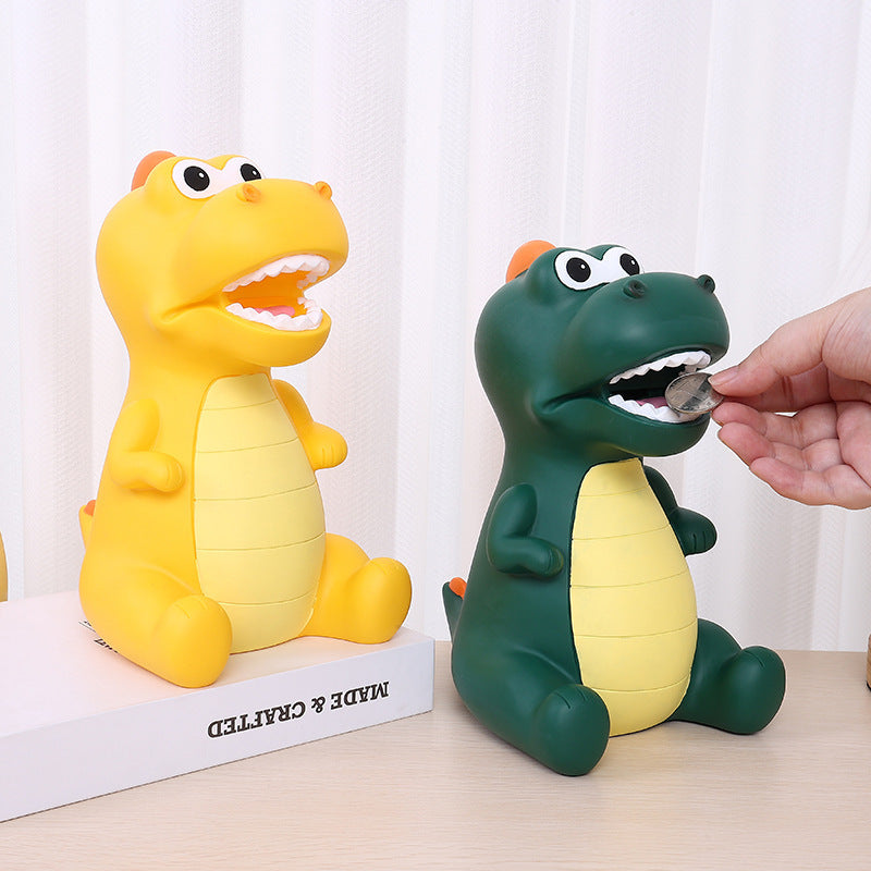 Creative Dinosaur Penny Bank, Perfect for Saving Money, Adorable and Spacious T-Rex Coin Bank