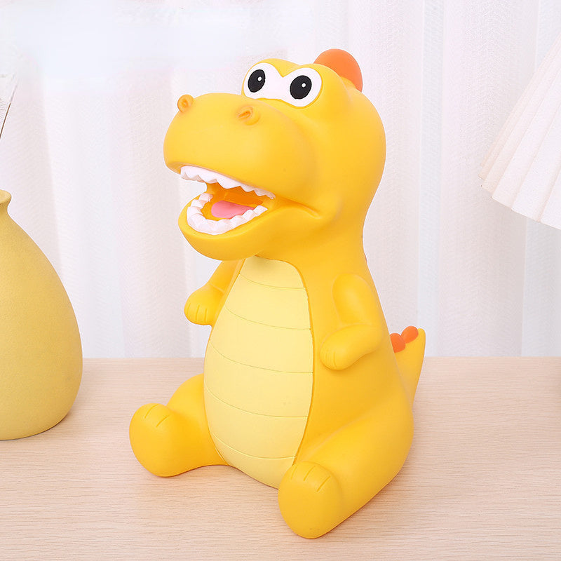 Creative Dinosaur Penny Bank, Perfect for Saving Money, Adorable and Spacious T-Rex Coin Bank