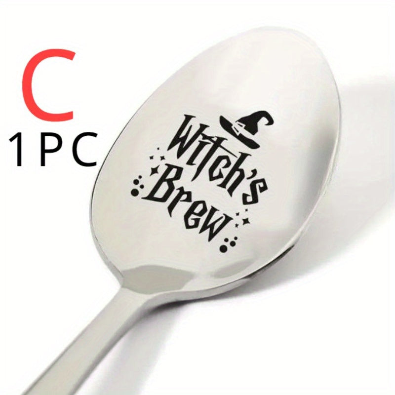 Personalized engraved metal coffee spoons with love message - perfect gift for daughters, families, and friends for special occasions, holidays, or as a present for Lovers' Day.