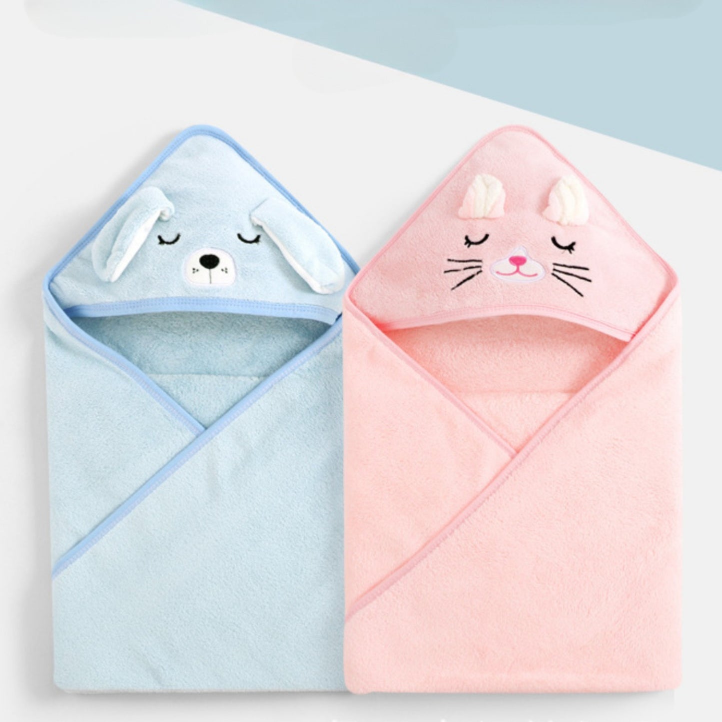 Soft polyester bath towel for kids in fun cartoon animal design, super absorbent and skin-friendly, perfect for gifting on holidays.