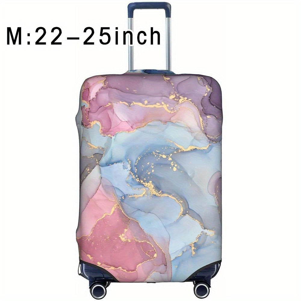 Durable polyester luggage cover for men and women, perfect for outdoor travel.