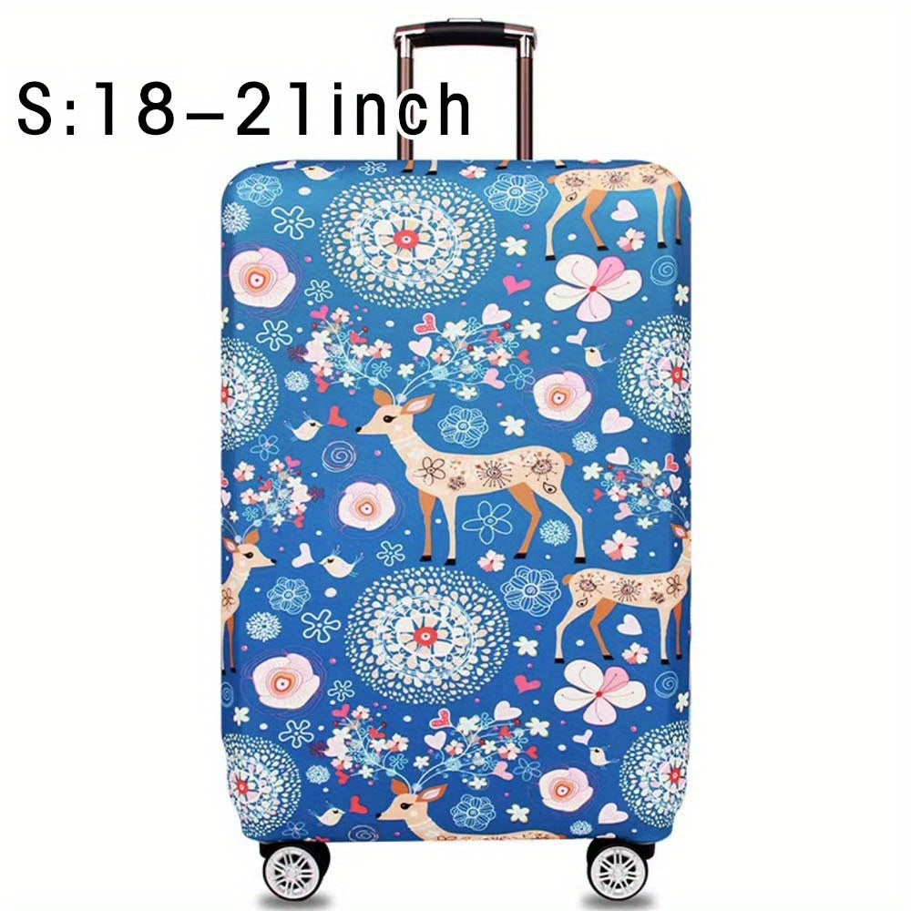 Durable polyester luggage cover for men and women, perfect for outdoor travel.