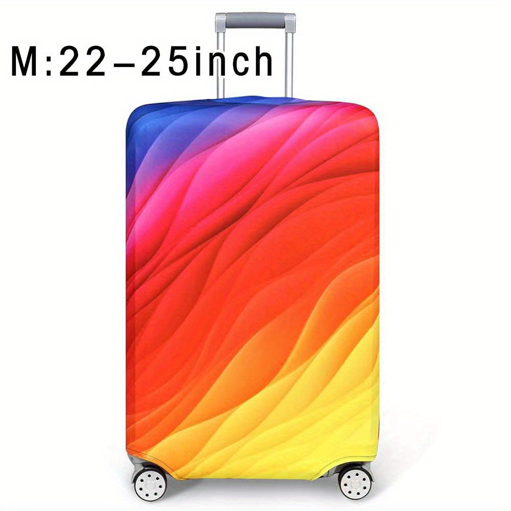 Durable polyester luggage cover for men and women, perfect for outdoor travel.