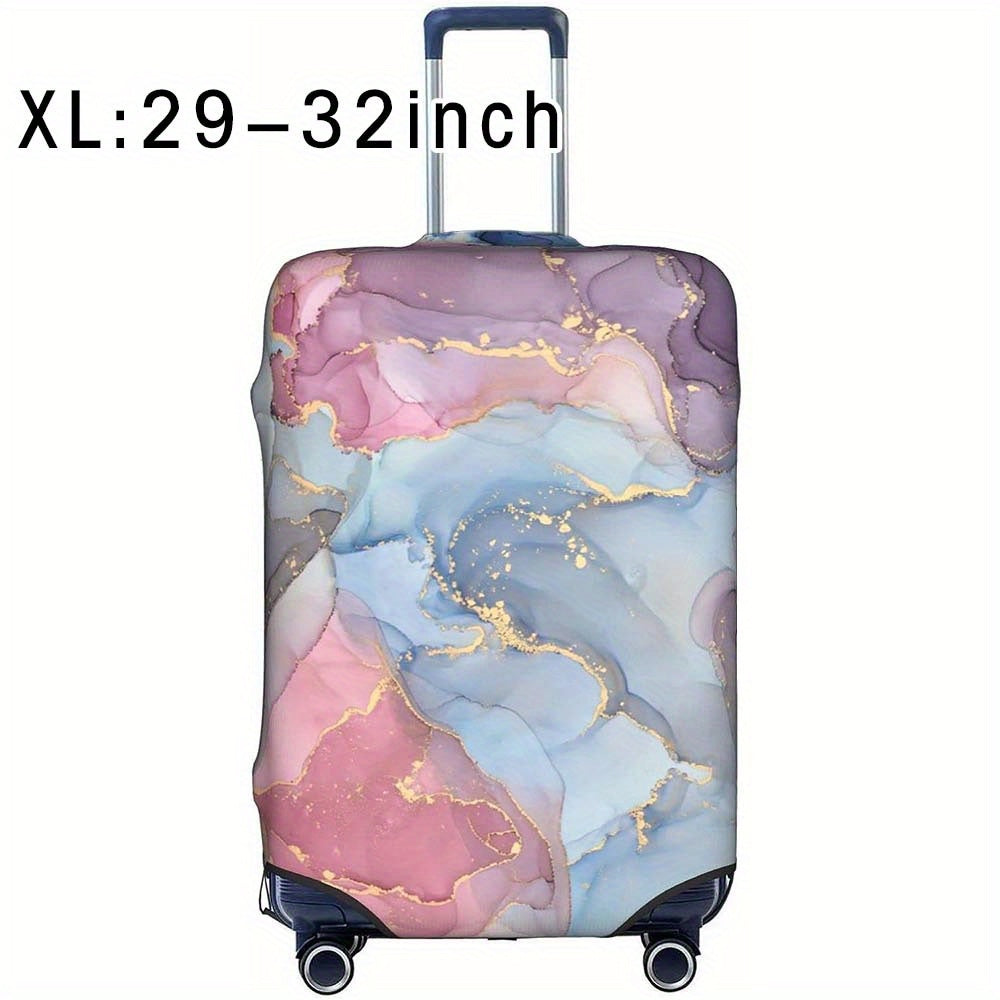 Durable polyester luggage cover for men and women, perfect for outdoor travel.