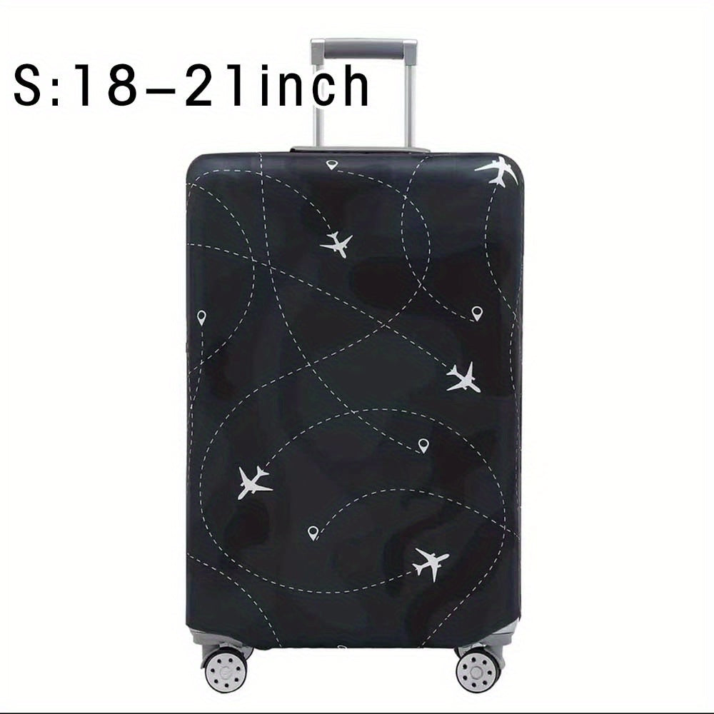 Durable polyester luggage cover for men and women, perfect for outdoor travel.