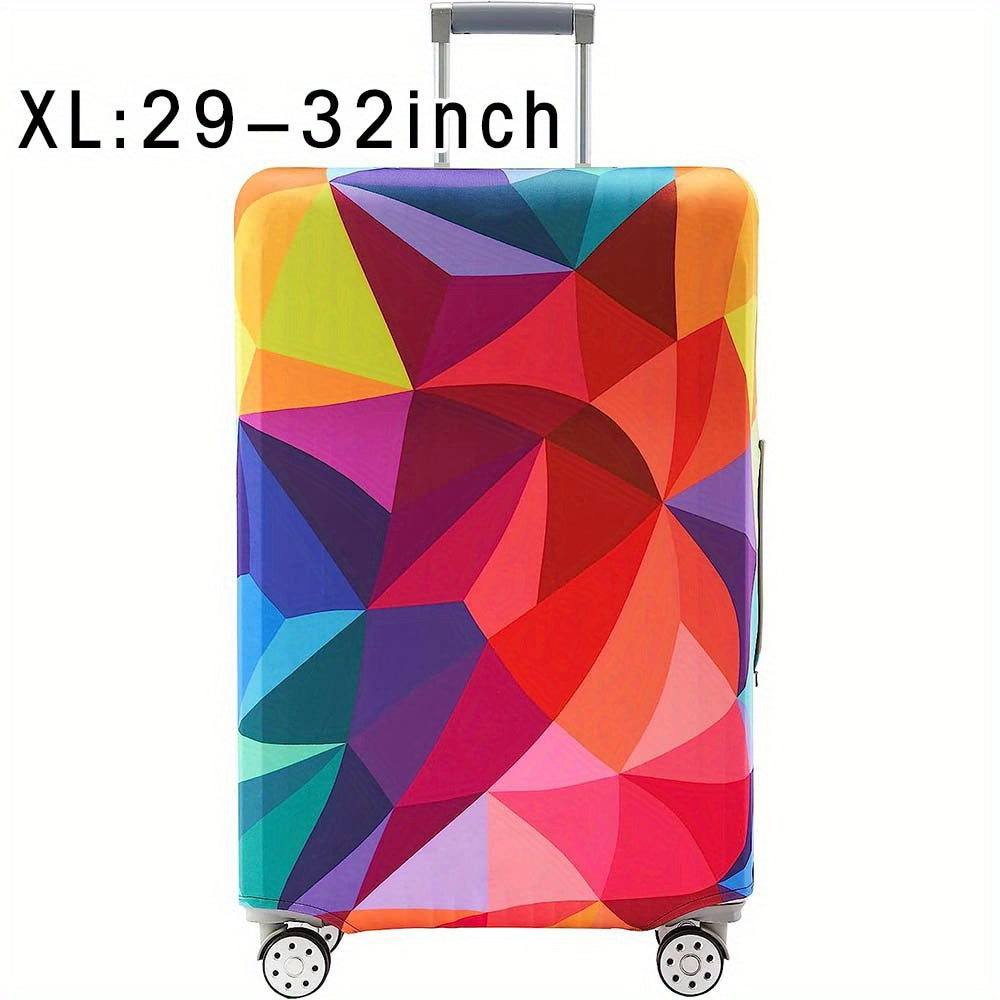 Durable polyester luggage cover for men and women, perfect for outdoor travel.