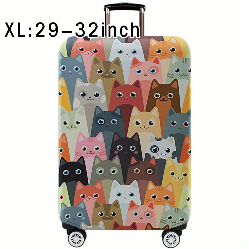 Durable polyester luggage cover for men and women, perfect for outdoor travel.