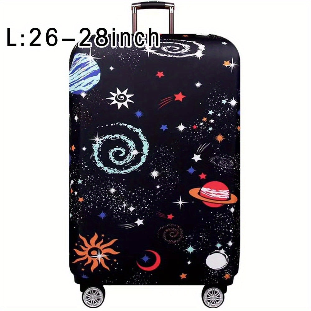 Durable polyester luggage cover for men and women, perfect for outdoor travel.