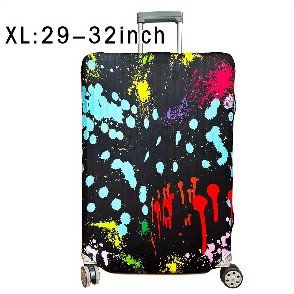 Durable polyester luggage cover for men and women, perfect for outdoor travel.