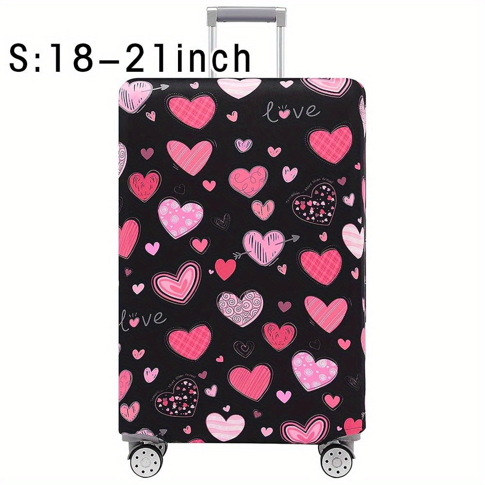 Durable polyester luggage cover for men and women, perfect for outdoor travel.