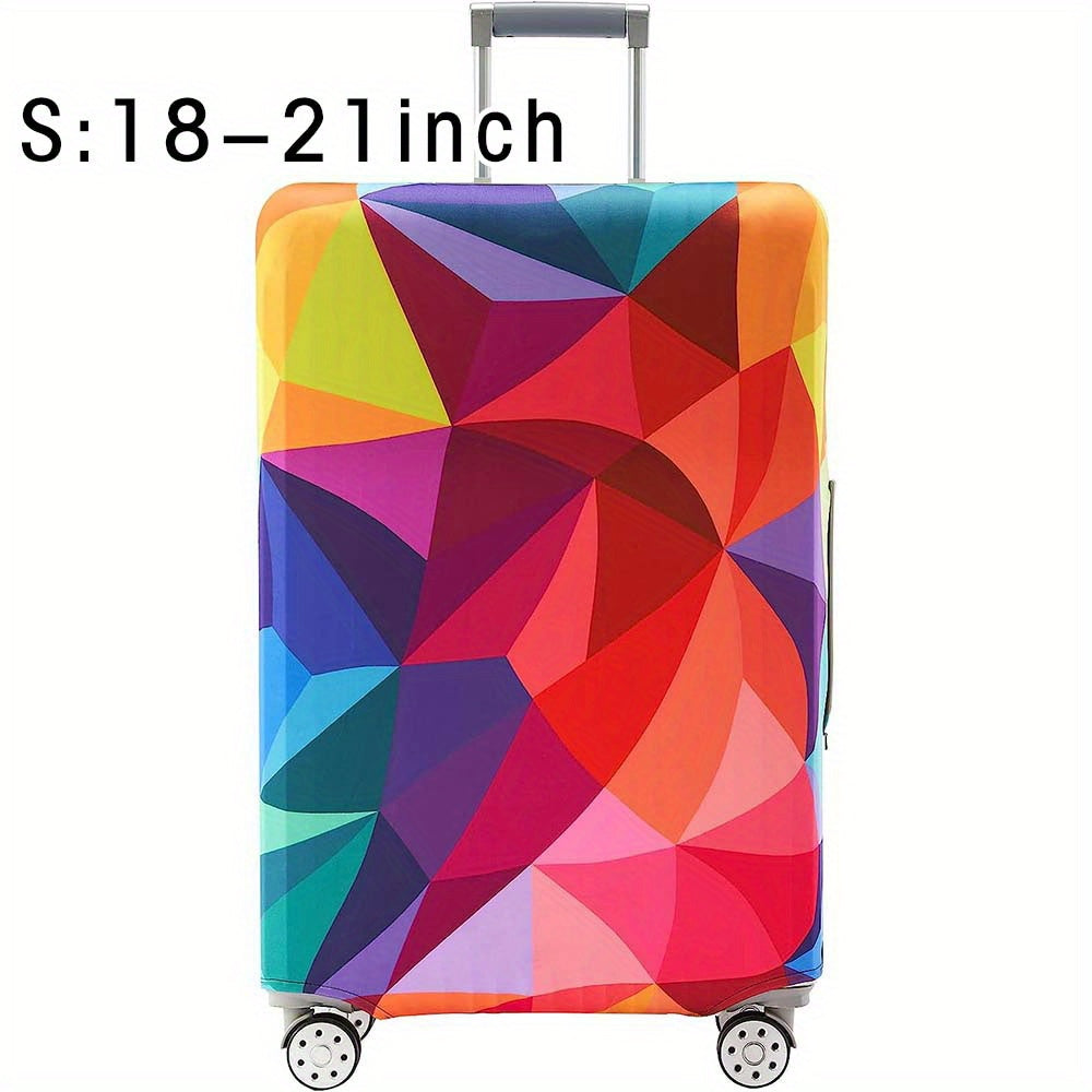 Durable polyester luggage cover for men and women, perfect for outdoor travel.