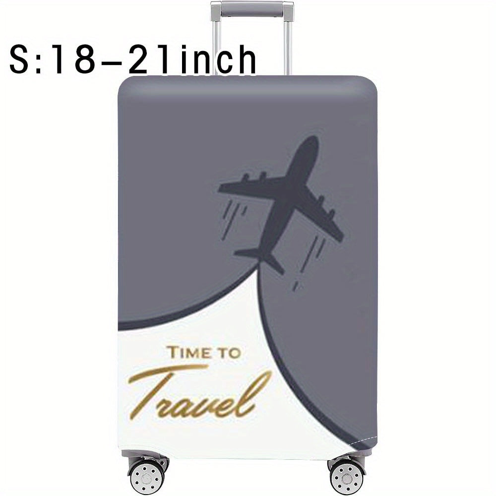 Durable polyester luggage cover for men and women, perfect for outdoor travel.