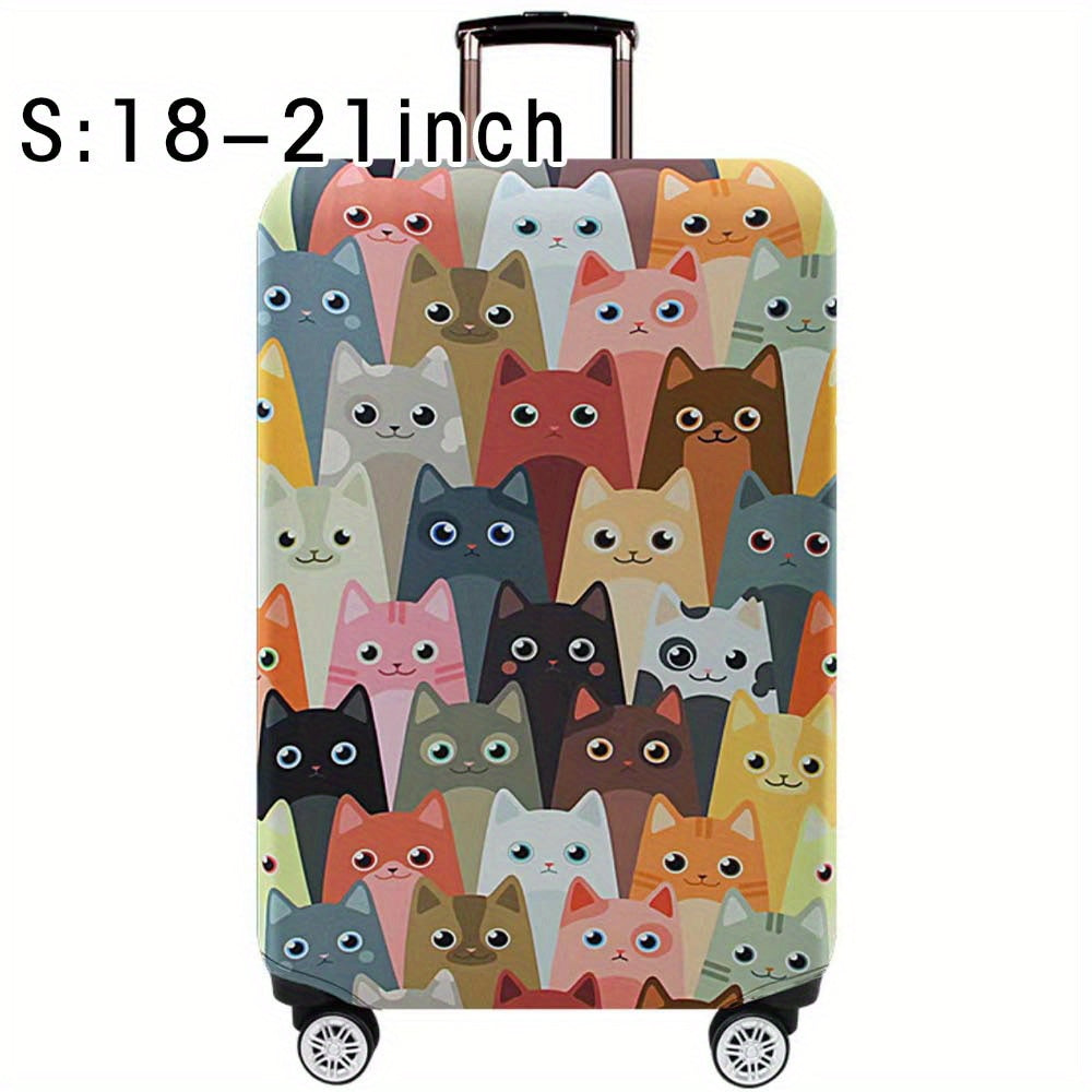 Durable polyester luggage cover for men and women, perfect for outdoor travel.