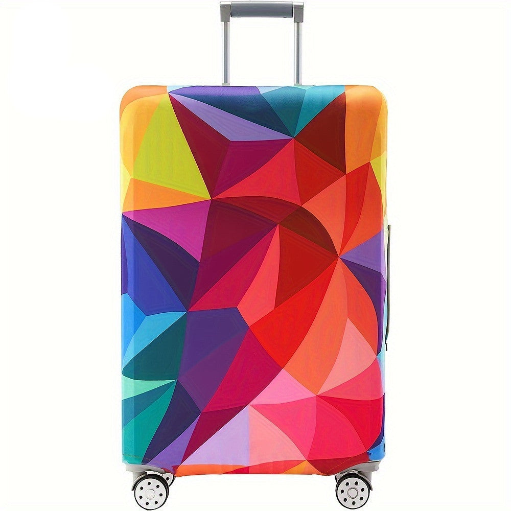 Durable polyester luggage cover for men and women, perfect for outdoor travel.