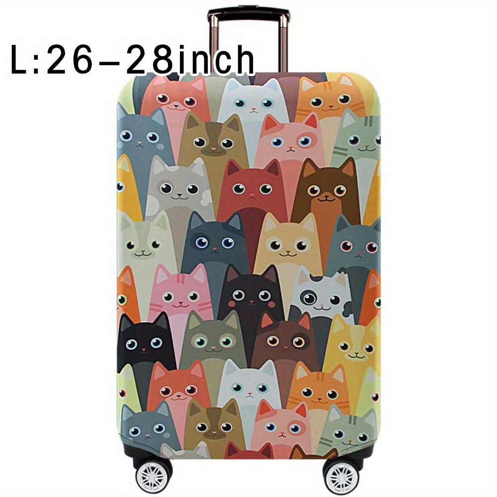 Durable polyester luggage cover for men and women, perfect for outdoor travel.