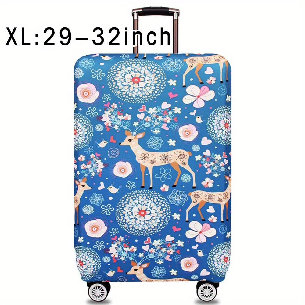 Durable polyester luggage cover for men and women, perfect for outdoor travel.