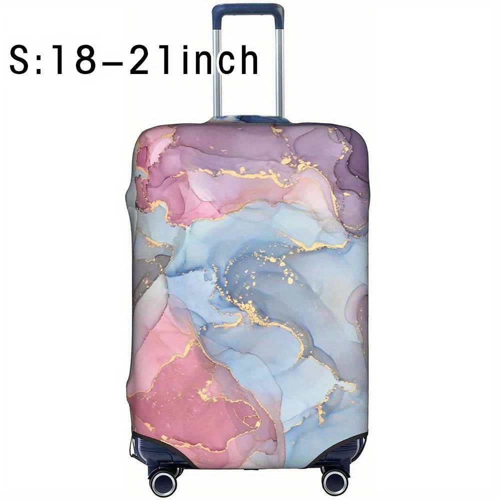 Durable polyester luggage cover for men and women, perfect for outdoor travel.