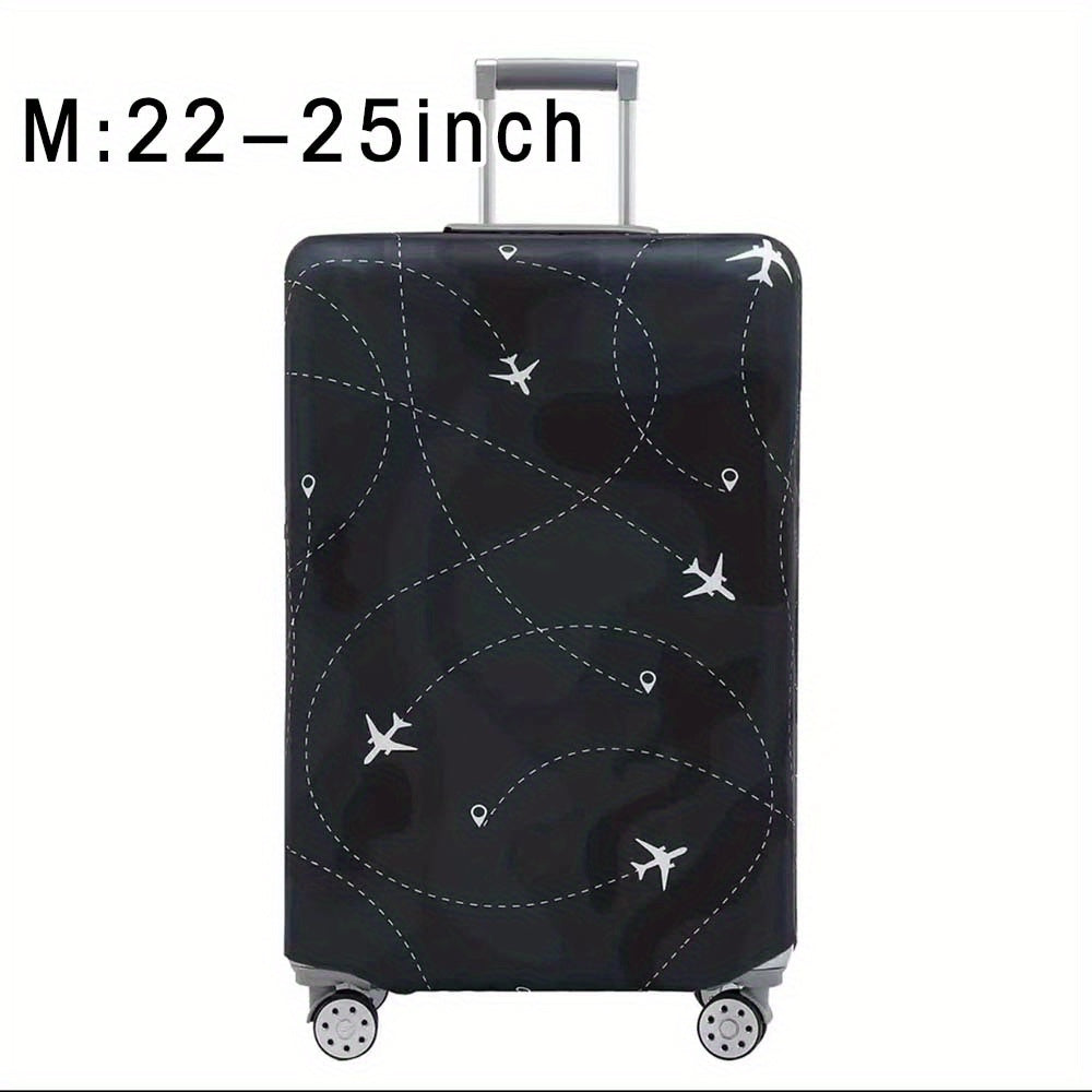 Durable polyester luggage cover for men and women, perfect for outdoor travel.