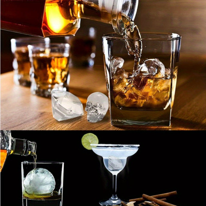 Silicone Whiskey Ice Ball Maker - Create Perfectly Round Ice Cubes with Ease using this Flexible Sphere Mold