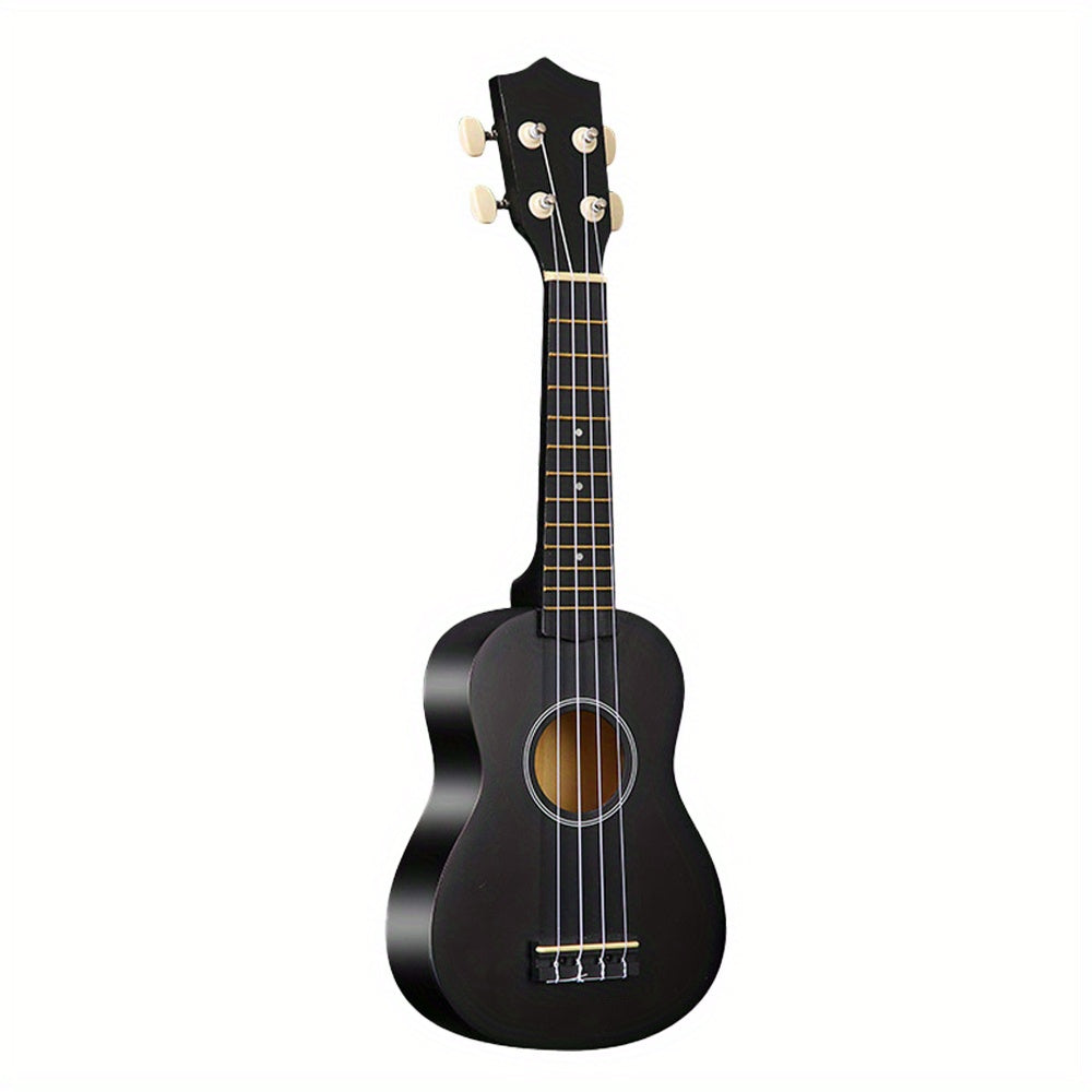 Professional adult beginner ukulele in Hawaiian style, measuring 53.34 cm and featuring four strings.