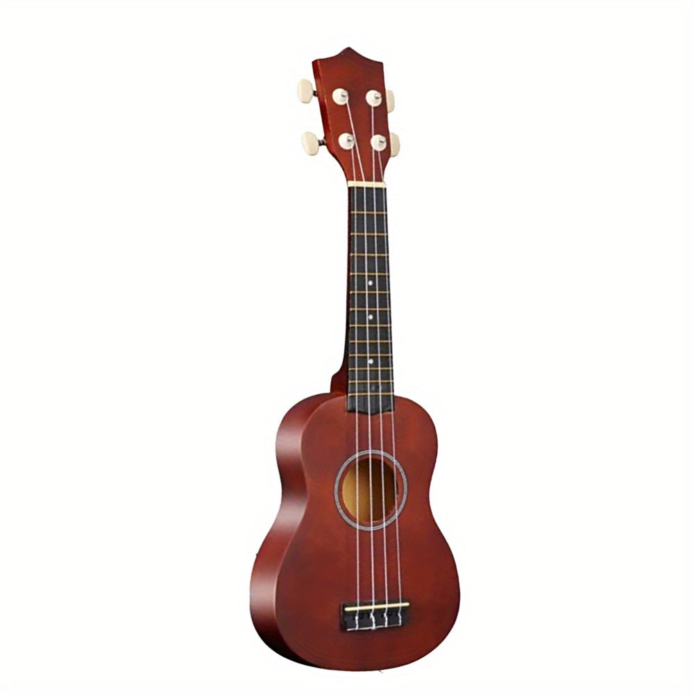 Professional adult beginner ukulele in Hawaiian style, measuring 53.34 cm and featuring four strings.