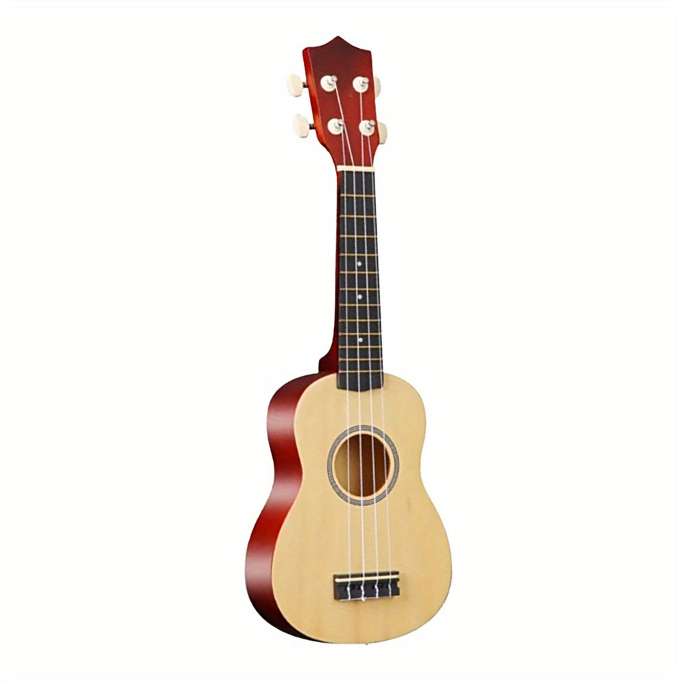 Professional adult beginner ukulele in Hawaiian style, measuring 53.34 cm and featuring four strings.