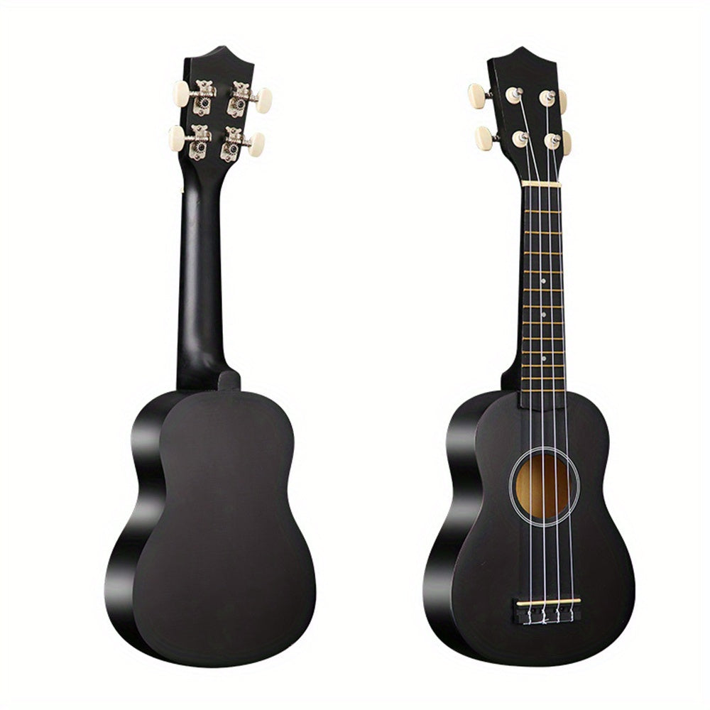 Professional adult beginner ukulele in Hawaiian style, measuring 53.34 cm and featuring four strings.